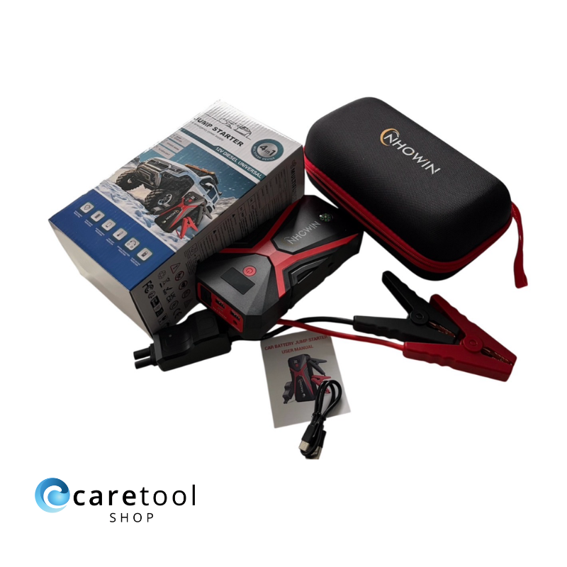 NHOWIN 4000A Starthilfe Powerbank, LED und Kompass