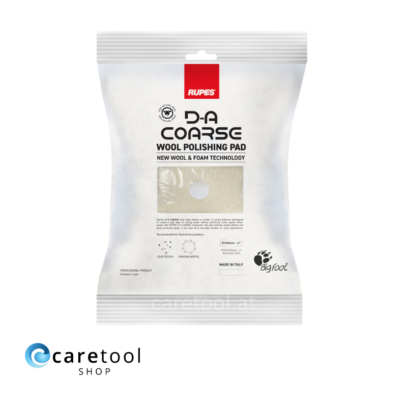 RUPES D-A COARSE Wool-Pad, blau